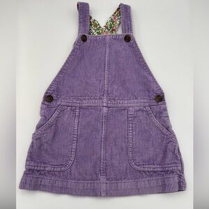 Mini Boden Toddler Girls Corduroy Dress Jumper Lilac Purple 3-4Y